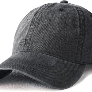 Unisex Vintage Cotton Washed Distressed Baseball Caps Unstructured Low Profile Adjustable Dad Hat
